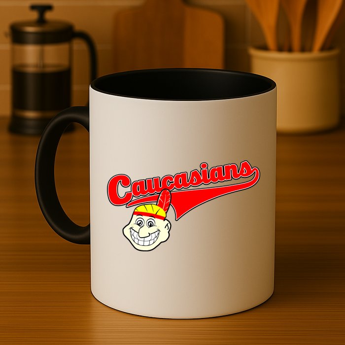 The Caucasians Rude Indians Design Mug