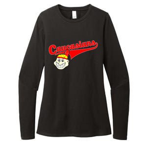 The Caucasians Rude Indians Design Womens CVC Long Sleeve Shirt