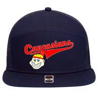 The Caucasians Rude Indians Design 7 Panel Mesh Trucker Snapback Hat