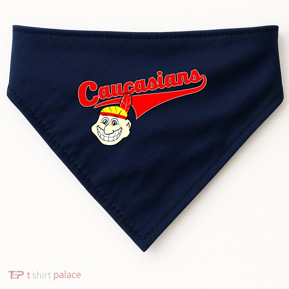 The Caucasians Rude Indians Design USA-Made Doggie Bandana