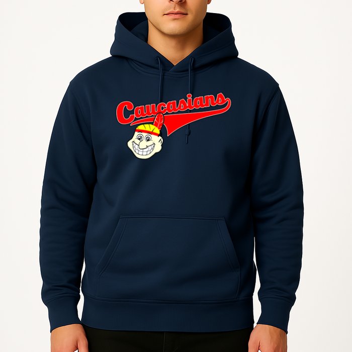 The Caucasians Rude Indians Design Hoodie