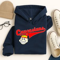 The Caucasians Rude Indians Design Hoodie