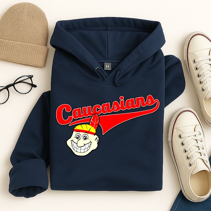 The Caucasians Rude Indians Design Hoodie