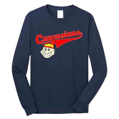 The Caucasians Rude Indians Design Long Sleeve Shirt