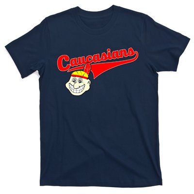 The Caucasians Rude Indians Design T-Shirt