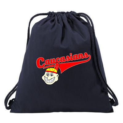 The Caucasians Rude Indians Design Drawstring Bag