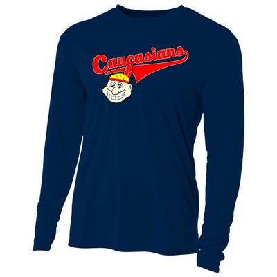 The Caucasians Rude Indians Design Cooling Performance Long Sleeve Crew