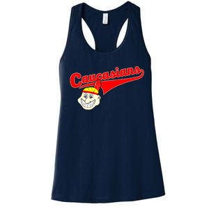 The Caucasians Rude Indians Design Women's Racerback Tank