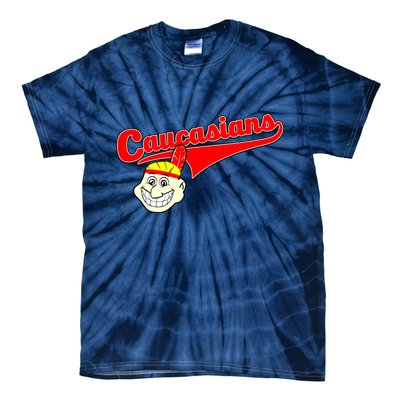 The Caucasians Rude Indians Design Tie-Dye T-Shirt