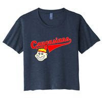 The Caucasians Rude Indians Design Crop Top