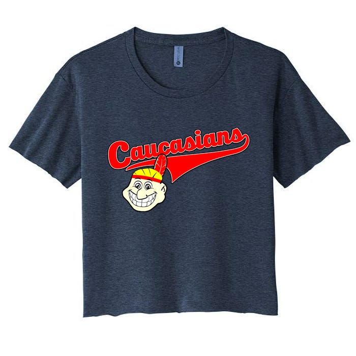 The Caucasians Rude Indians Design Crop Top
