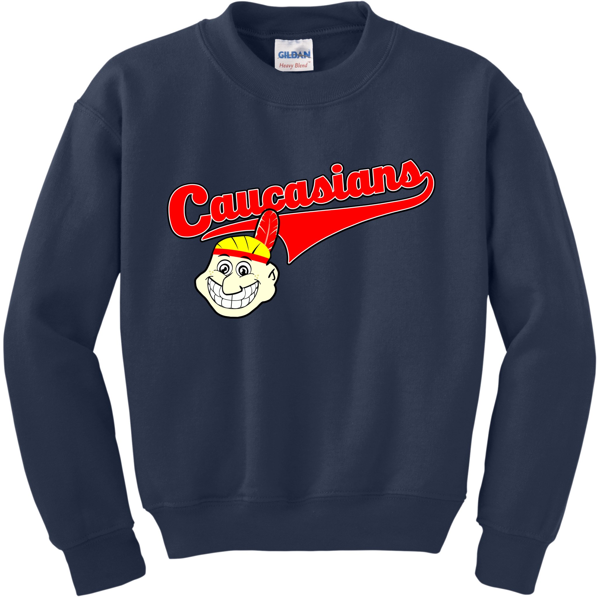 The Caucasians Rude Indians Design Kids Sweatshirt