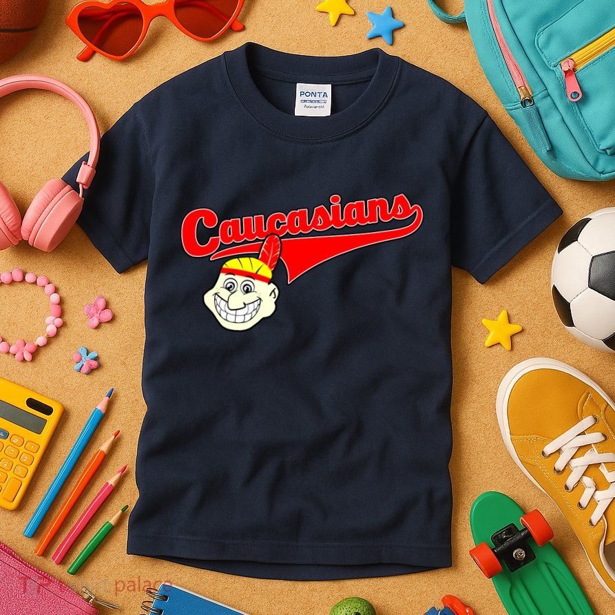 The Caucasians Rude Indians Design Kids T-Shirt