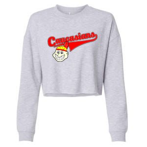 The Caucasians Rude Indians Design Cropped Pullover Crew