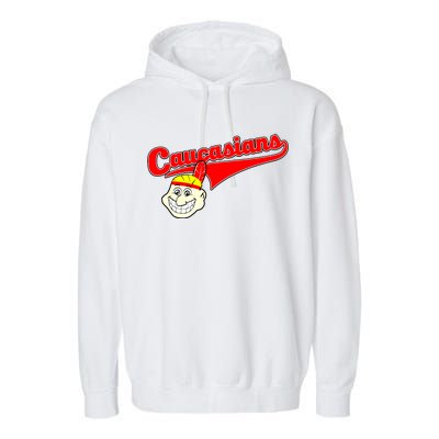 The Caucasians Rude Indians Design Garment-Dyed Fleece Hoodie