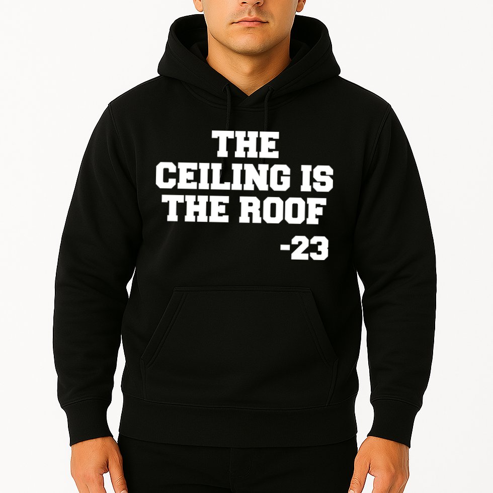 The Ceiling is the Roof 23 MJ College Text Hoodie