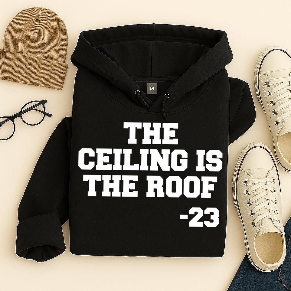 The Ceiling is the Roof 23 MJ College Text Hoodie