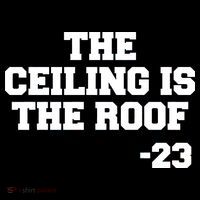 The Ceiling is the Roof 23 MJ College Text Drawstring Bag