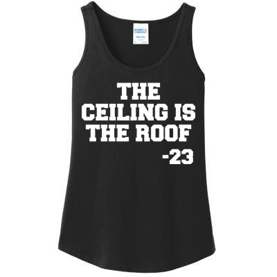 The Ceiling is the Roof 23 MJ College Text Ladies Essential Tank