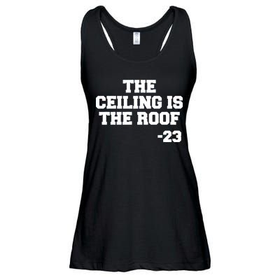 The Ceiling is the Roof 23 MJ College Text Ladies Essential Flowy Tank