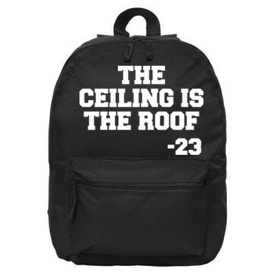 The Ceiling is the Roof 23 MJ College Text 16 in Basic Backpack