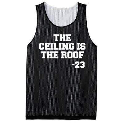 The Ceiling is the Roof 23 MJ College Text Mesh Reversible Basketball Jersey Tank