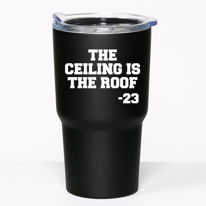 The Ceiling is the Roof 23 MJ College Text Tumbler