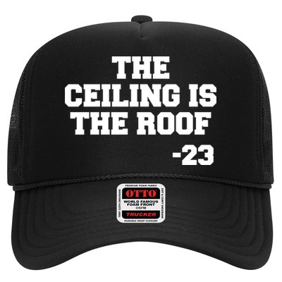 The Ceiling is the Roof 23 MJ College Text Trucker Hat