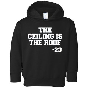 The Ceiling is the Roof 23 MJ College Text Toddler Hoodie