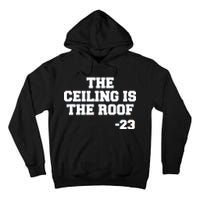 The Ceiling is the Roof 23 MJ College Text Tall Hoodie