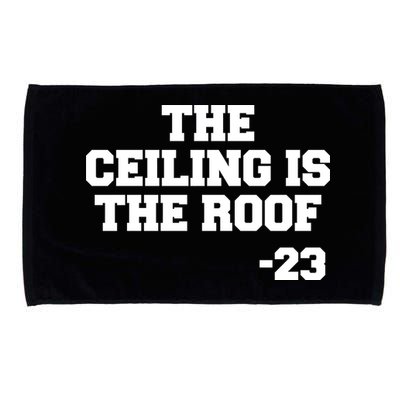 The Ceiling is the Roof 23 MJ College Text Microfiber Hand Towel
