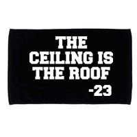 The Ceiling is the Roof 23 MJ College Text Microfiber Hand Towel