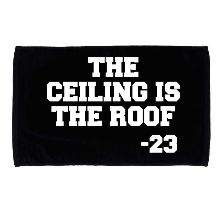 The Ceiling is the Roof 23 MJ College Text Microfiber Hand Towel