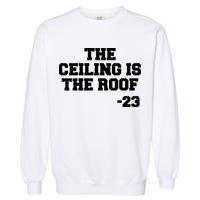 The Ceiling is the Roof 23 MJ College Text Garment-Dyed Sweatshirt