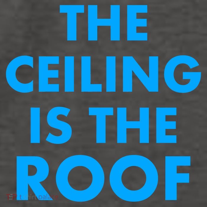 The Ceiling is the Roof MJ Funny Quote Vector Backpack