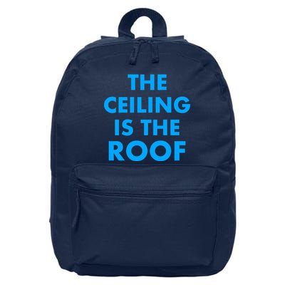 The Ceiling is the Roof MJ Funny Quote 16 in Basic Backpack