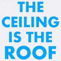 The Ceiling is the Roof MJ Funny Quote Garment-Dyed Sweatshirt