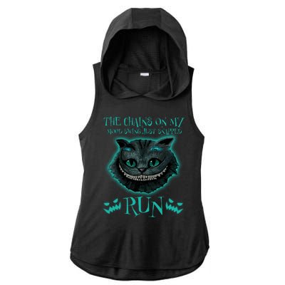 The Chains On My Mood Swings Just Snapped Run Ladies PosiCharge Tri-Blend Wicking Draft Hoodie Tank