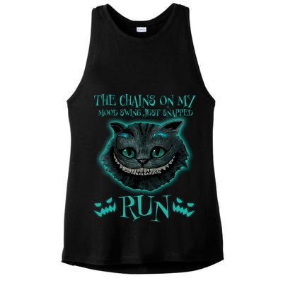 The Chains On My Mood Swings Just Snapped Run Ladies PosiCharge Tri-Blend Wicking Tank