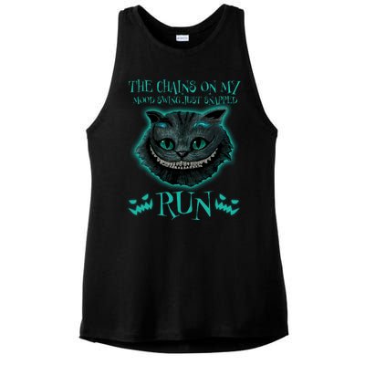 The Chains On My Mood Swings Just Snapped Run Ladies PosiCharge Tri-Blend Wicking Tank