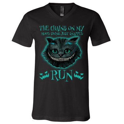 The Chains On My Mood Swings Just Snapped Run V-Neck T-Shirt