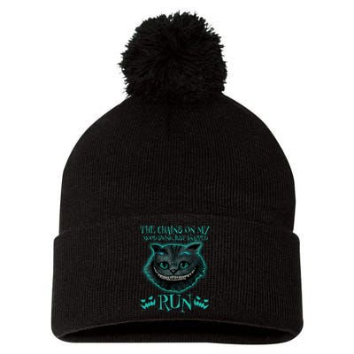 The Chains On My Mood Swings Just Snapped Run Pom Pom 12in Knit Beanie