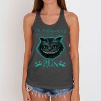 The Chains On My Mood Swings Just Snapped Run Women's Knotted Racerback Tank