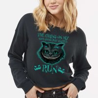 The Chains On My Mood Swings Just Snapped Run Cropped Pullover Crew