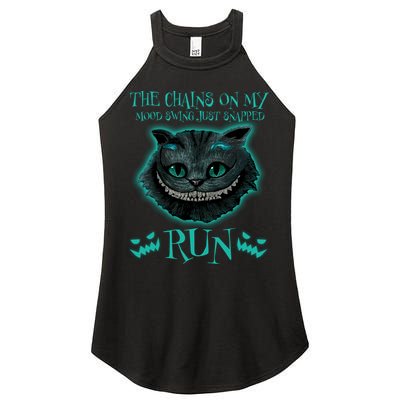 The Chains On My Mood Swings Just Snapped Run Women's Perfect Tri Rocker Tank