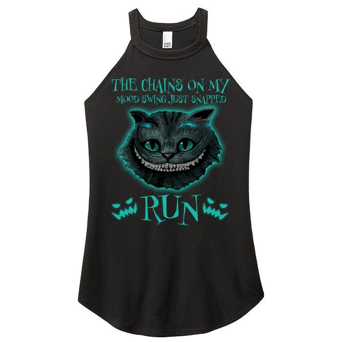 The Chains On My Mood Swings Just Snapped Run Women's Perfect Tri Rocker Tank