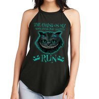 The Chains On My Mood Swings Just Snapped Run Women's Perfect Tri Rocker Tank