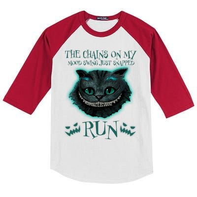 The Chains On My Mood Swings Just Snapped Run Kids Colorblock Raglan Jersey