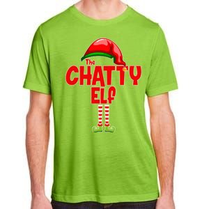 The Chatty Elf Christmas Adult ChromaSoft Performance T-Shirt