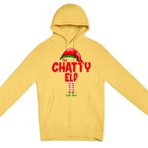 The Chatty Elf Christmas Premium Pullover Hoodie